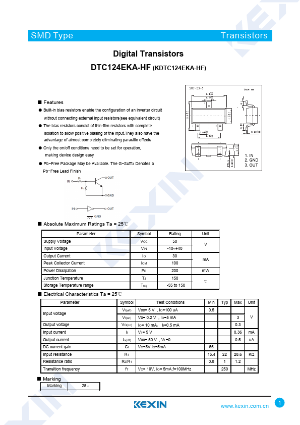 <?=DTC124EKA-HF?> डेटा पत्रक पीडीएफ