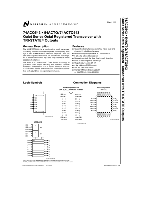 74ACTQ543 National Semiconductor
