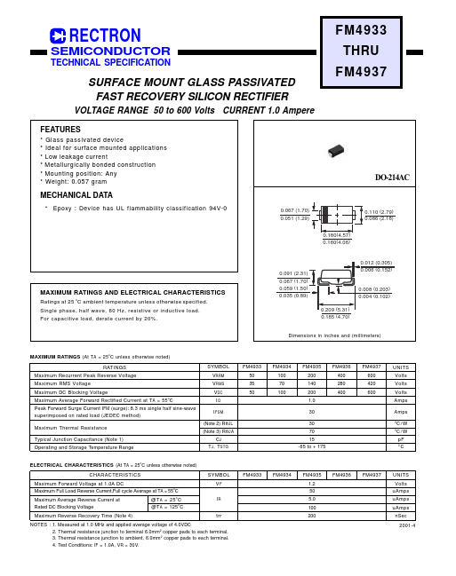 FM4936 Rectron Semiconductor