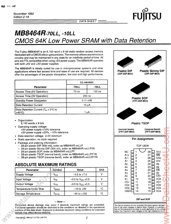 MB8464R Fujitsu