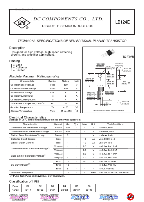 LB124E Dc Components