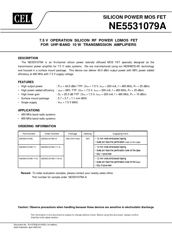 NE5531079A California Eastern Labs