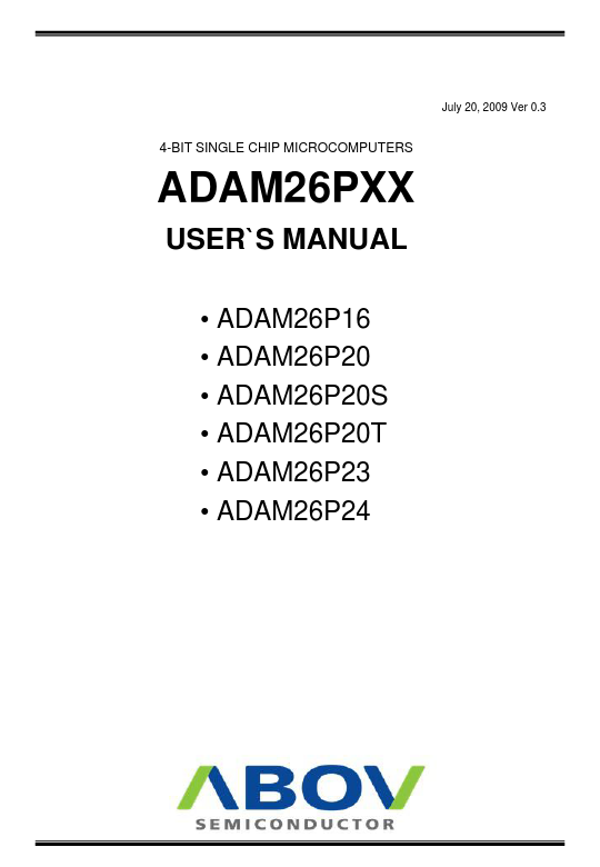 <?=ADAM26P20S?> डेटा पत्रक पीडीएफ