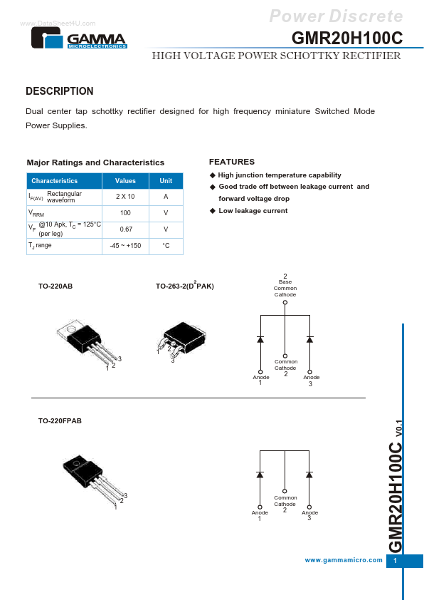 <?=GMR20H100C?> डेटा पत्रक पीडीएफ