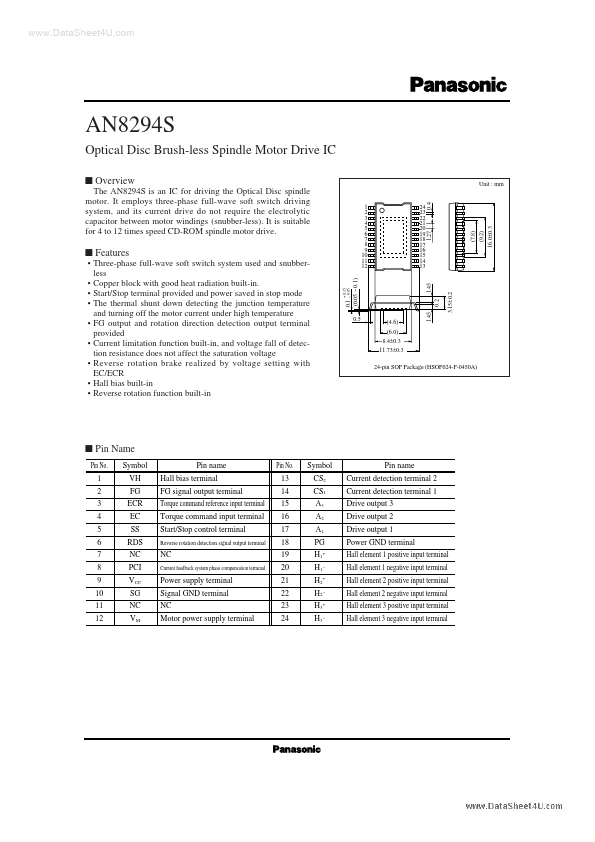 <?=AN8294S?> डेटा पत्रक पीडीएफ