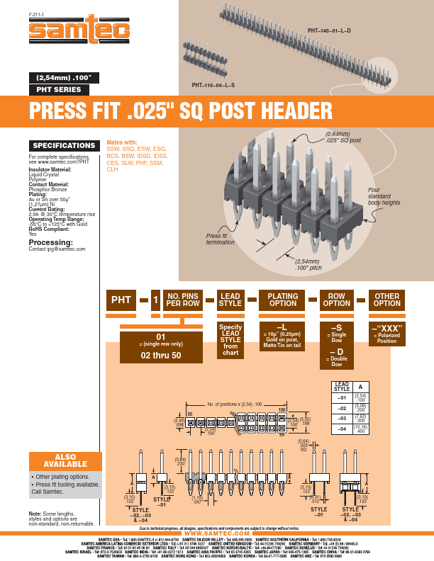 PHT-10x-xx-L-x