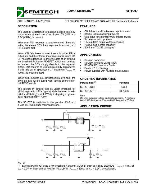 SC1537 Semtech Corporation