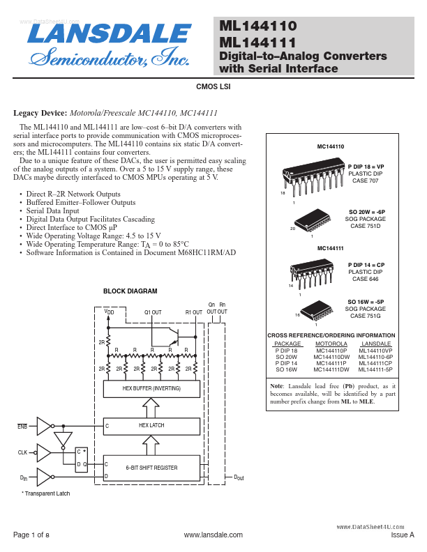 ML144111 LANSDALE Semiconductor