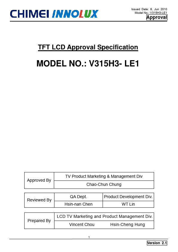 <?=V315H3-LE1?> डेटा पत्रक पीडीएफ