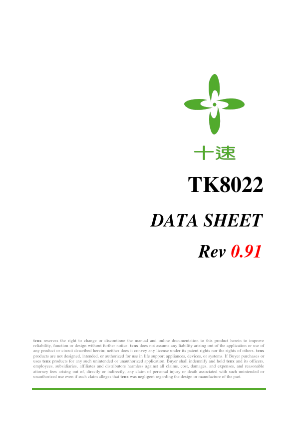 TK8022 Tenx