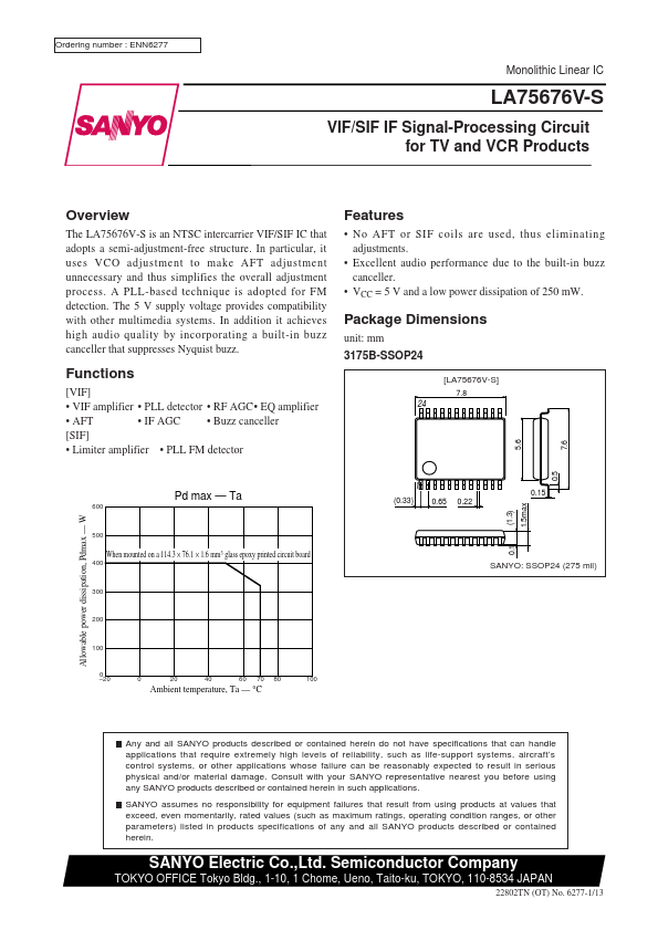 <?=LA75676V-S?> डेटा पत्रक पीडीएफ