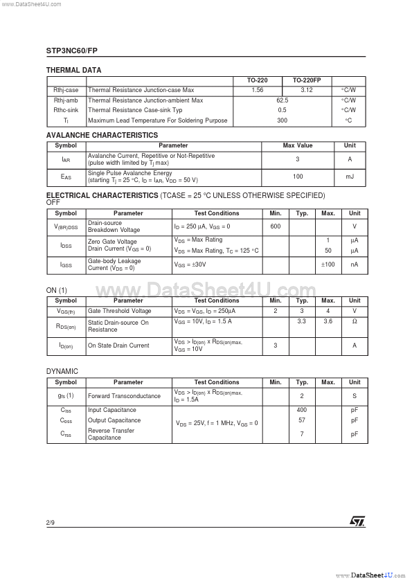 STP3NC60FP