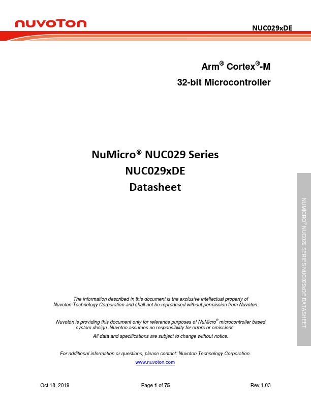 NUC029SDE