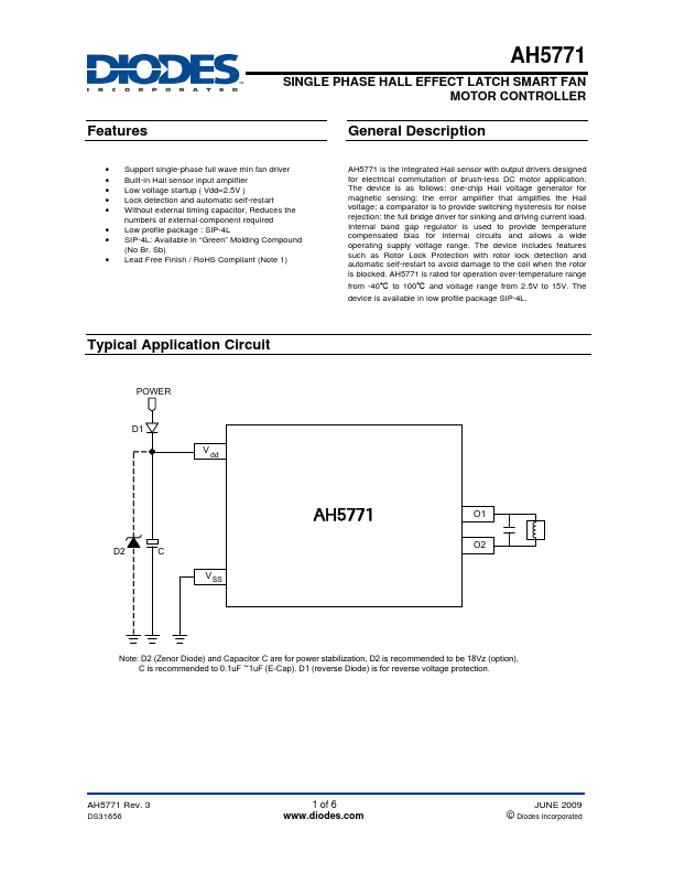 AH5771 Diodes Incorporated