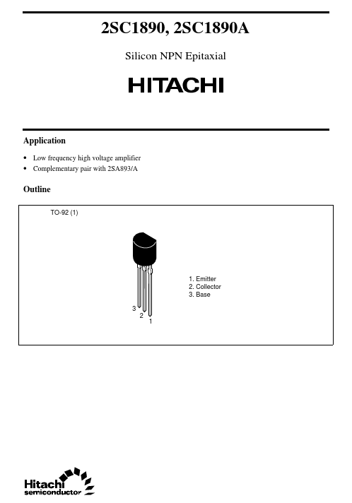 2SC1890 Hitachi Semiconductor