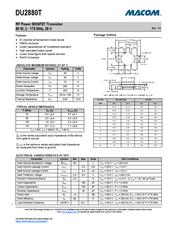 DU2880T MA-COM