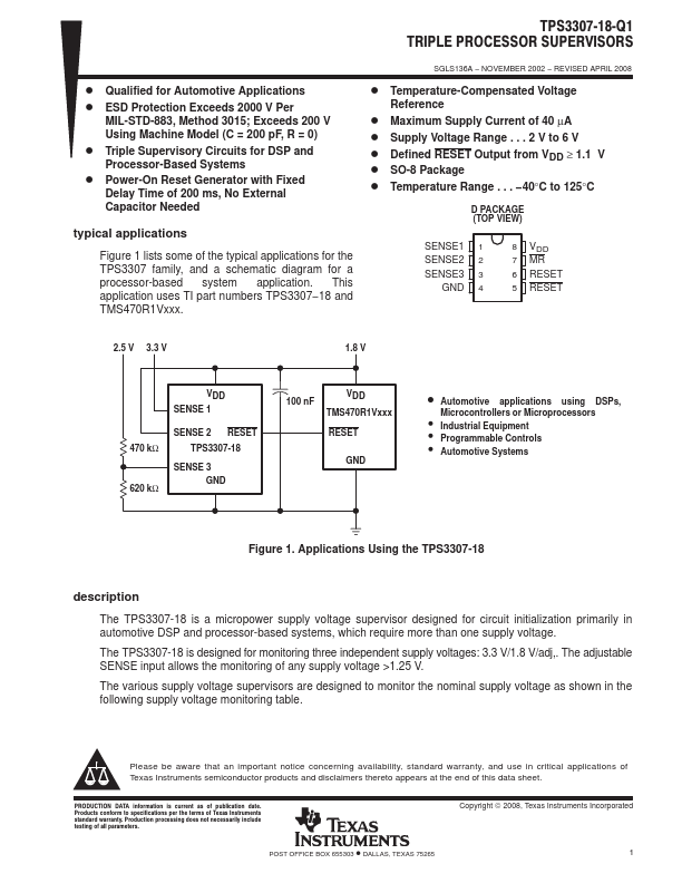 TPS3307-18-Q1 Texas Instruments