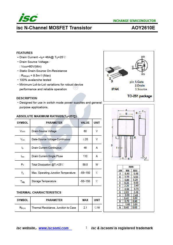 AOY2610E INCHANGE