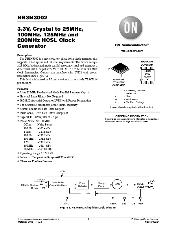 NB3N3002 ON Semiconductor