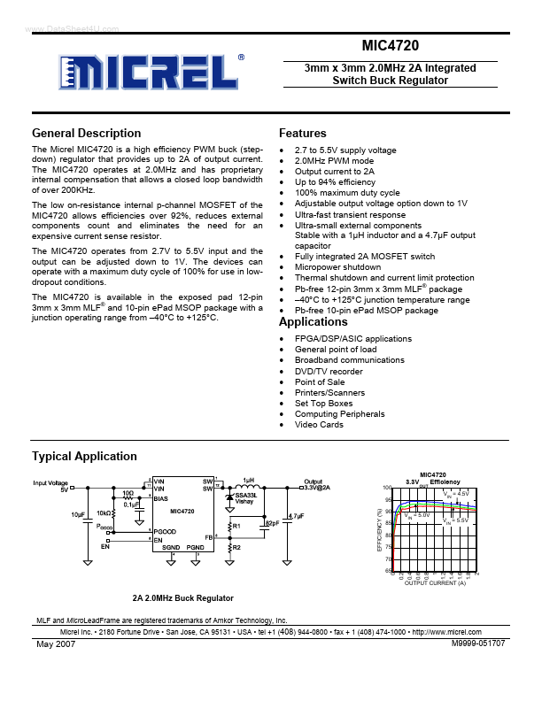 MIC4720 Micrel Semiconductor