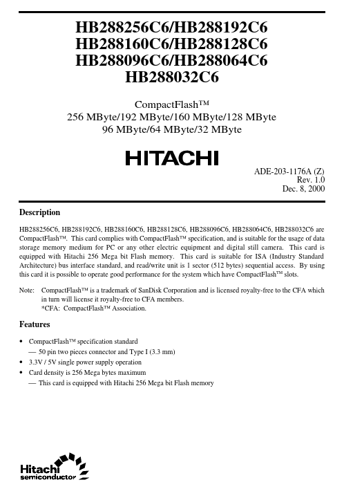 HB288160C6 Hitachi Semiconductor