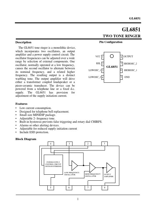 GL6851 Hynix Semiconductor