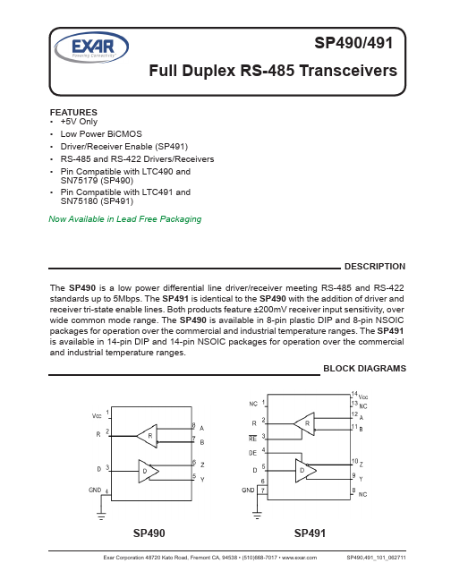 SP491 Exar