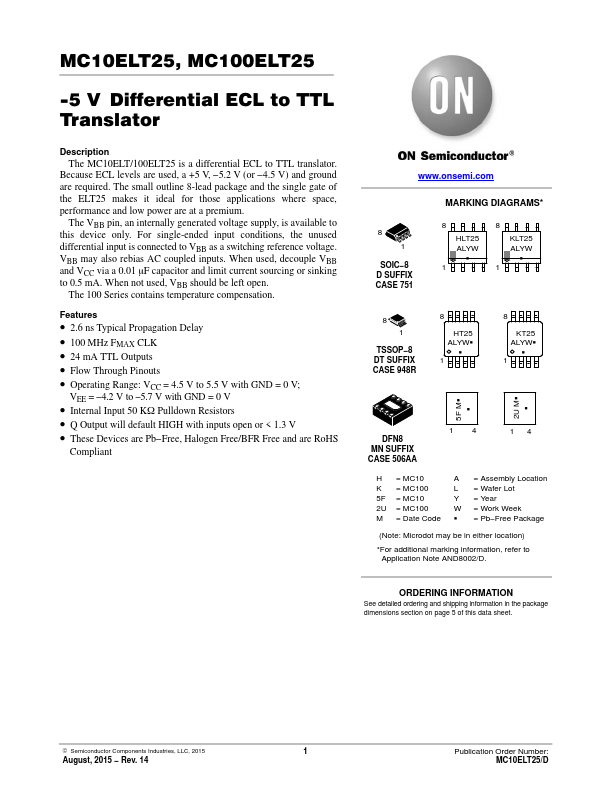 MC100ELT25