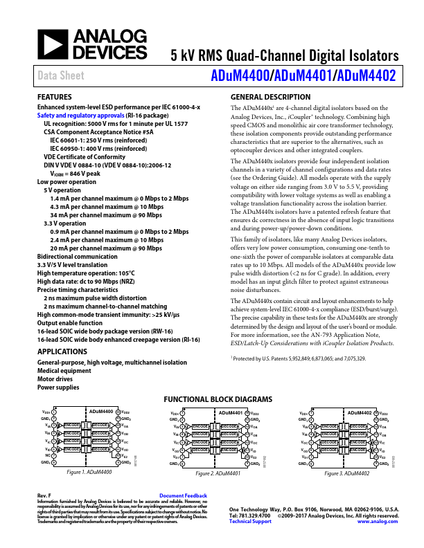 ADUM4401 Analog Devices