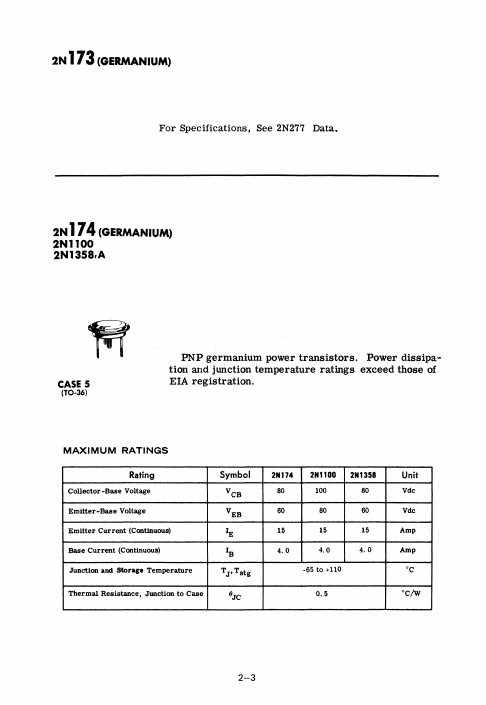 <?=2N1358?> डेटा पत्रक पीडीएफ