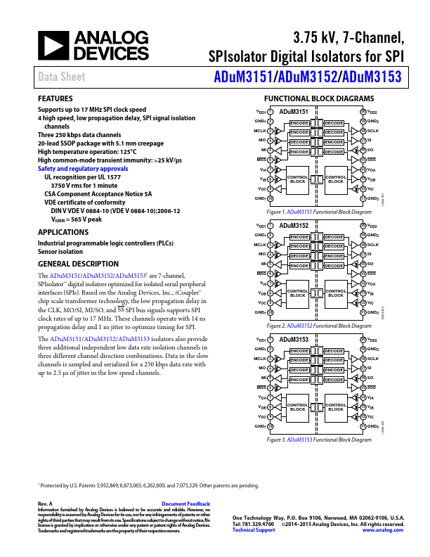 ADuM3153 Analog Devices