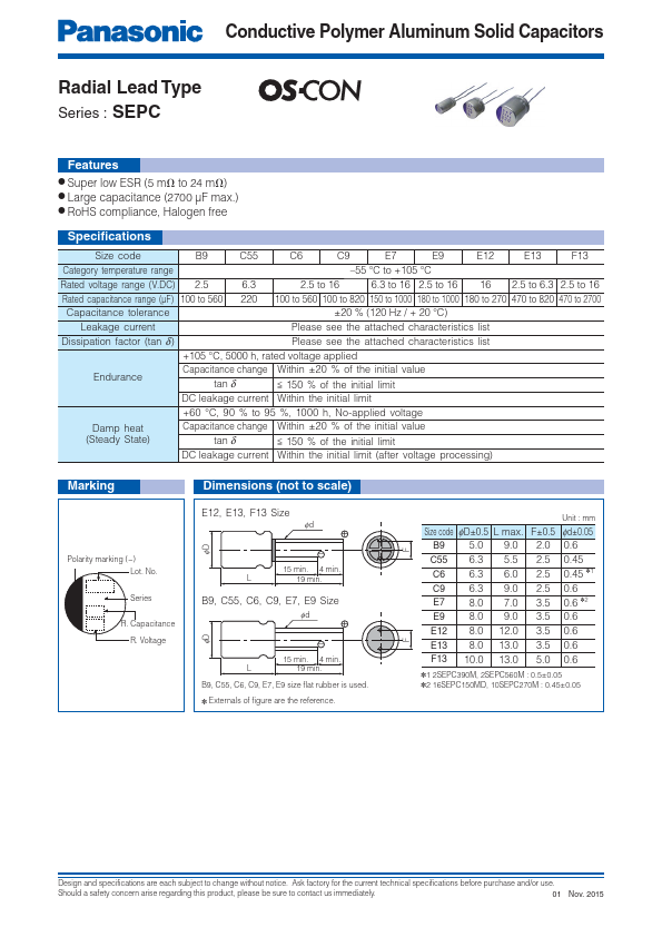 6SEPC560MW Panasonic