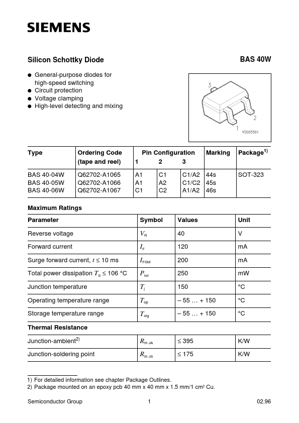 Q62702-A1065 Siemens Semiconductor Group