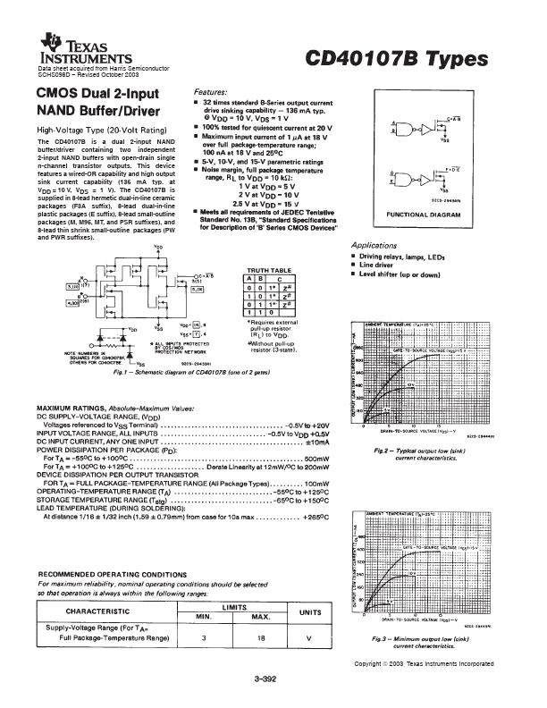 <?=CD40107B?> डेटा पत्रक पीडीएफ