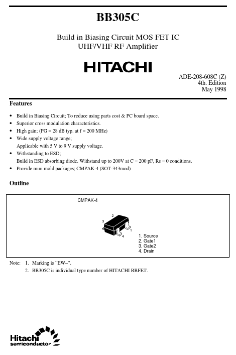 BB305C Hitachi