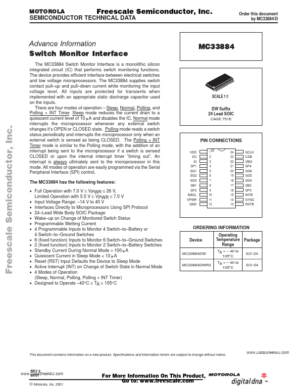 MC33884 Motorola