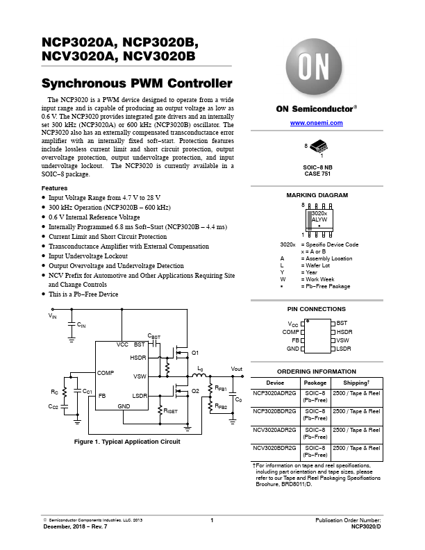 NCP3020B ON Semiconductor