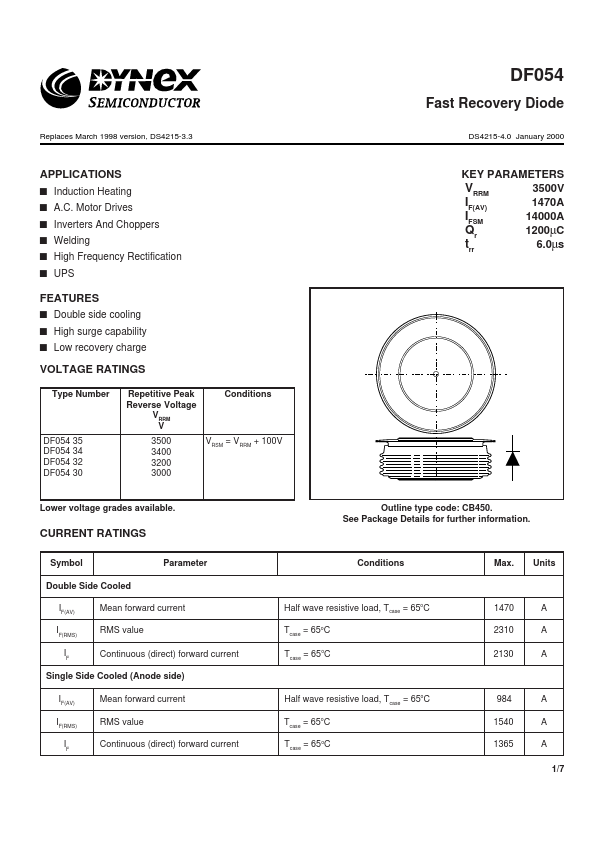 DF05435 Dynex Semiconductor