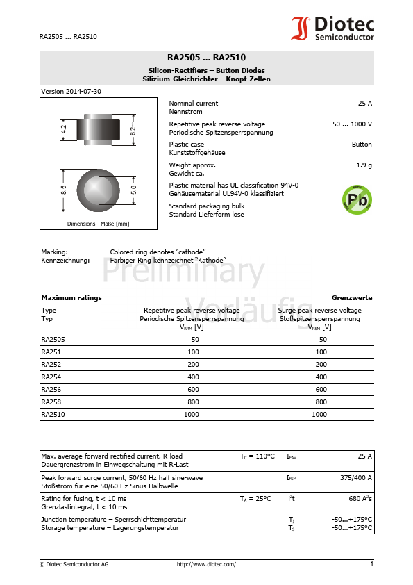 RA254 Diotec