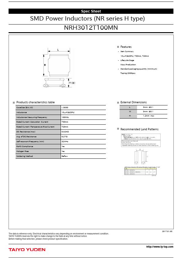 NRH3012T100MN