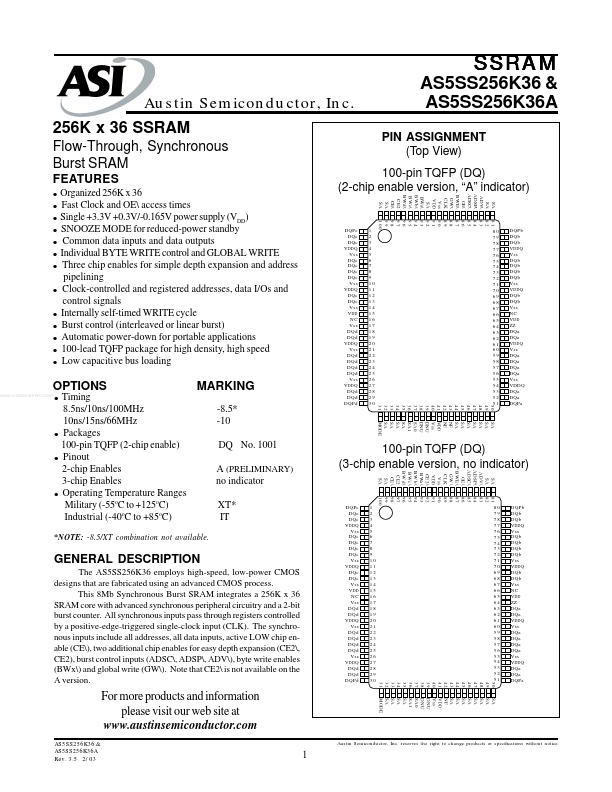 <?=AS5SS256K36A?> डेटा पत्रक पीडीएफ