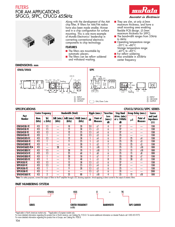 <?=SFPC455G-TC?> डेटा पत्रक पीडीएफ