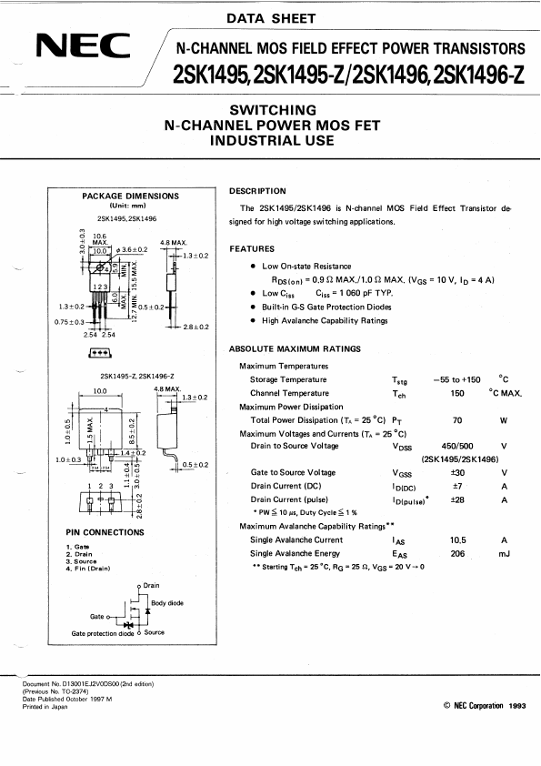 2SK1496-Z NEC