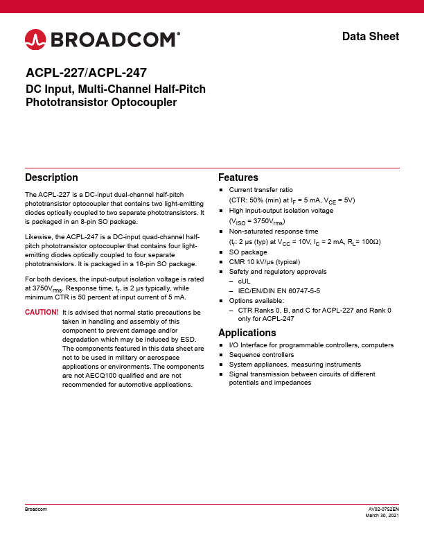 ACPL-247 Broadcom