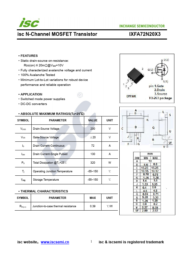 IXFA72N20X3