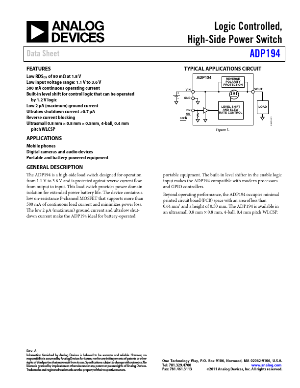 ADP194 Analog Devices