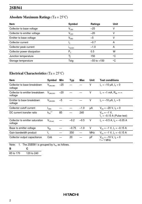 2SB561