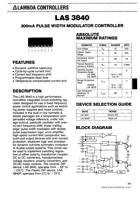 <?=LAS3840?> डेटा पत्रक पीडीएफ