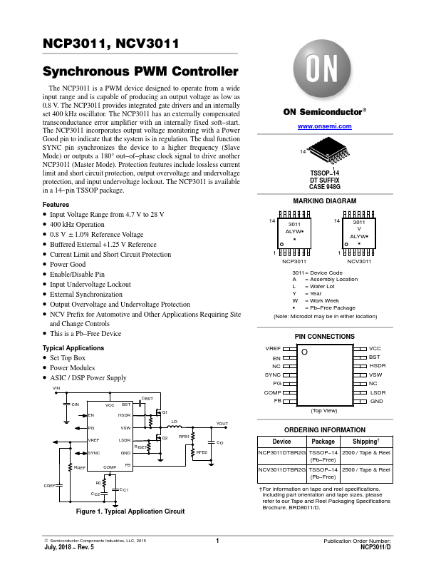 NCP3011 ON Semiconductor