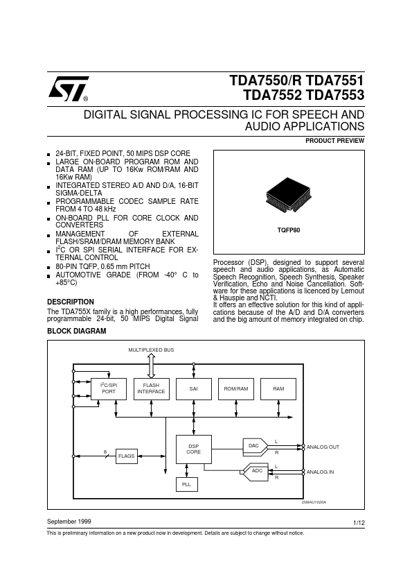 TDA7550 ST Microelectronics